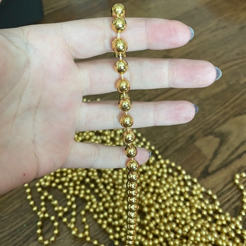 Faux Gold Bead garland 🎄65’ 7”